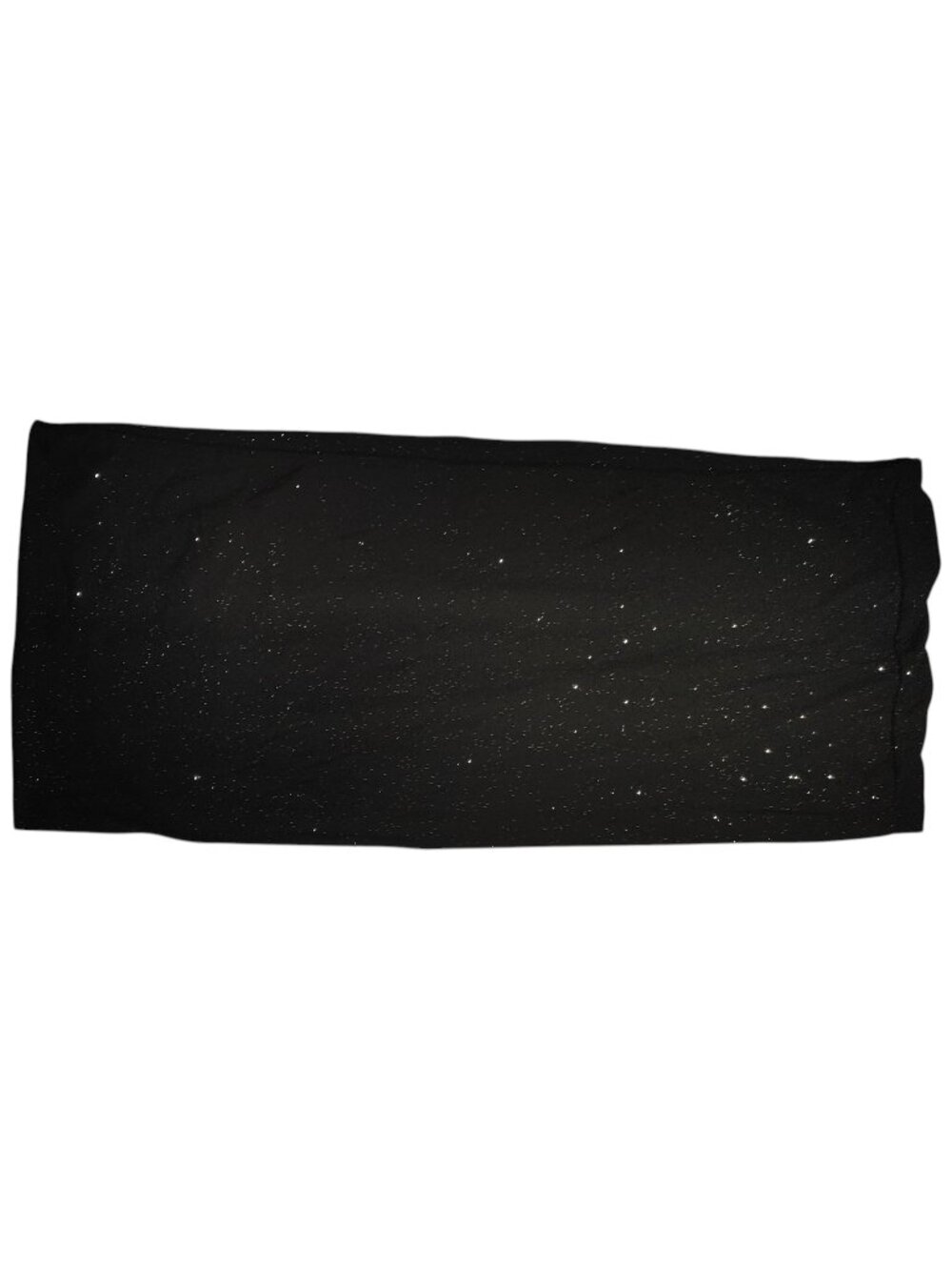 Black with Silver Glitter Thick Infinity Scarf
